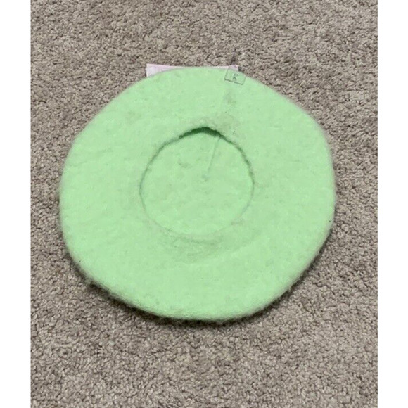 Wild Fable Womens Green Knit Wool Blend Winter Beret Hat OS - Picture 2 of 2